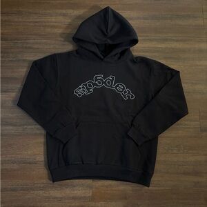 Sp5der OG Logo Hoodie ‘Black’ Size Medium